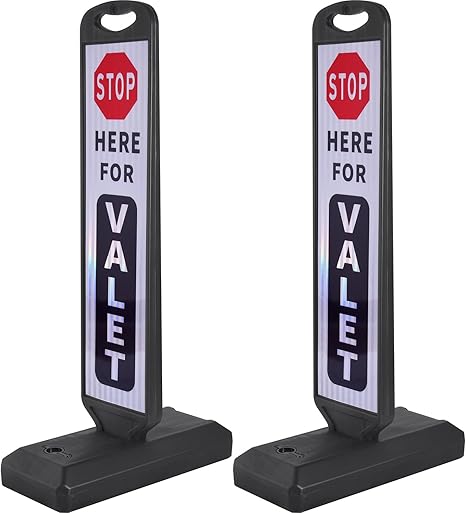 2-Pack 110 cm Double-Sided Reflective Parking Signs