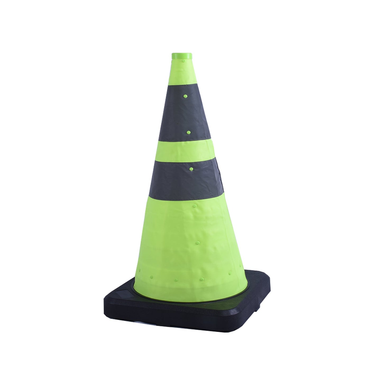 4-Pack 70 cm Collapsible Traffic Cones with Black Base