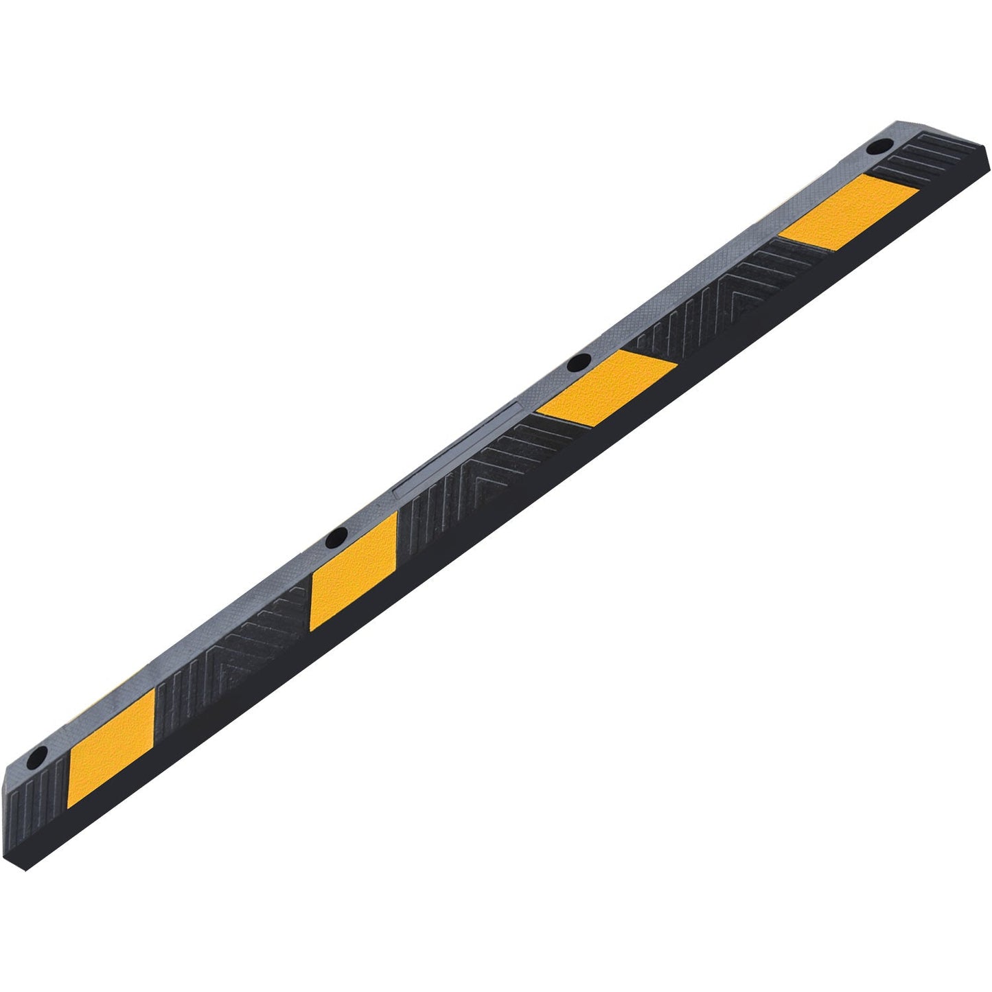 Heavy-Duty Rubber Parking Curb Wheel Stops with Reflective Markings