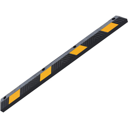 Heavy-Duty Rubber Parking Curb Wheel Stops with Reflective Markings