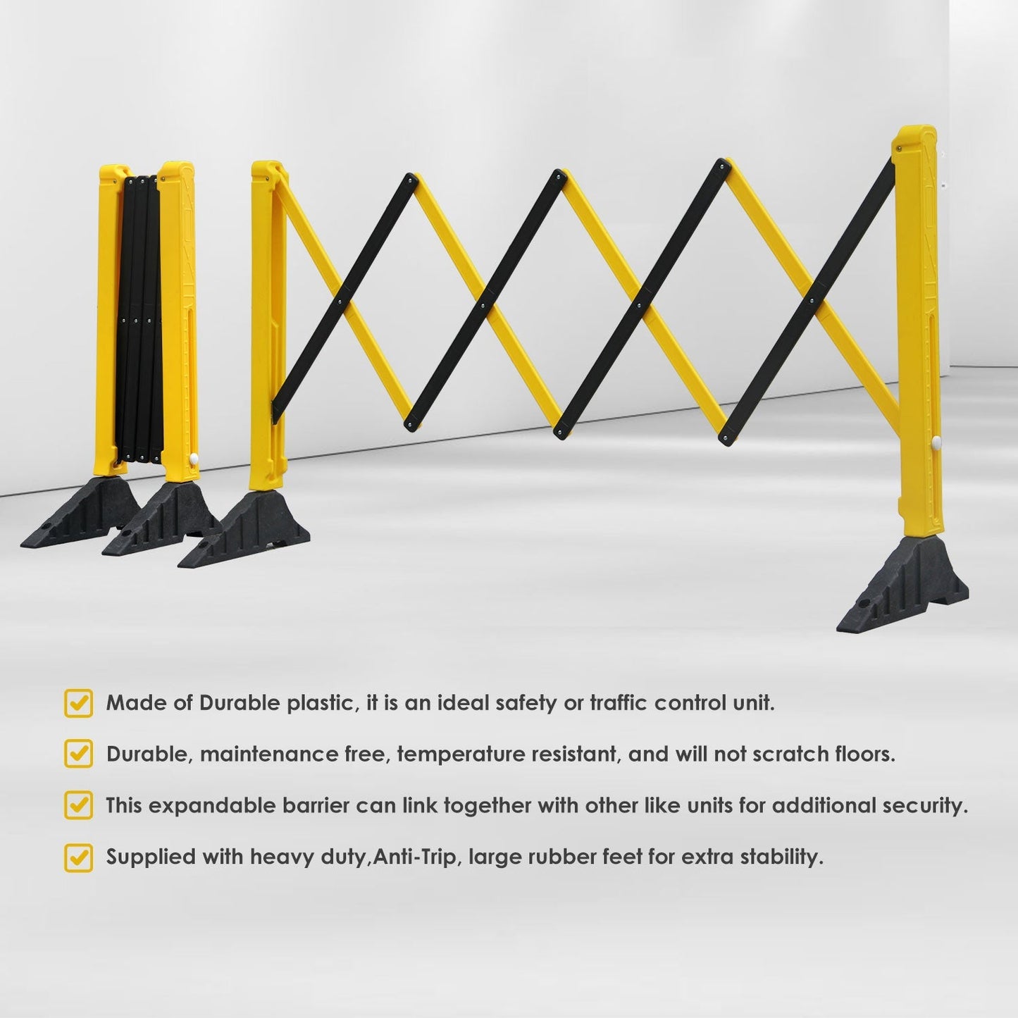 270 cm Expandable Barrier with Heavy Base