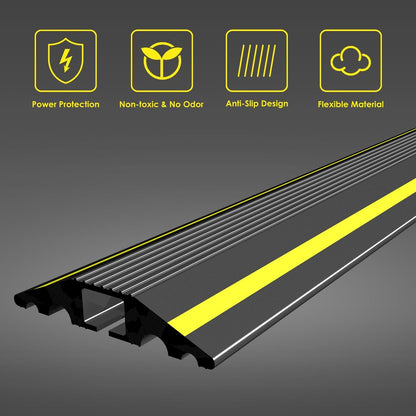 5-Channel Rubber Cord Protector