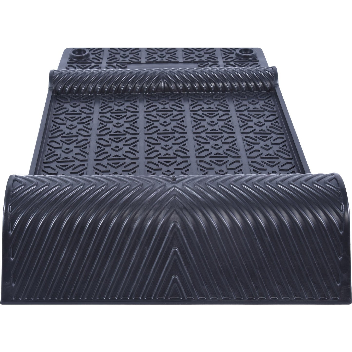 4PCS Car Parking Mat Self Adhesive with Yellow Reflective Stripe