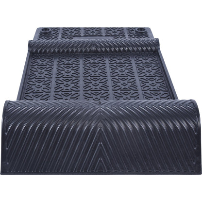 4-Pack Self-Adhesive Parking Mats with Reflective Stripes