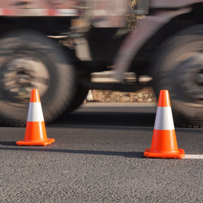 Flexible PVC Traffic Cone 12 - 28Inch with Reflective Collar