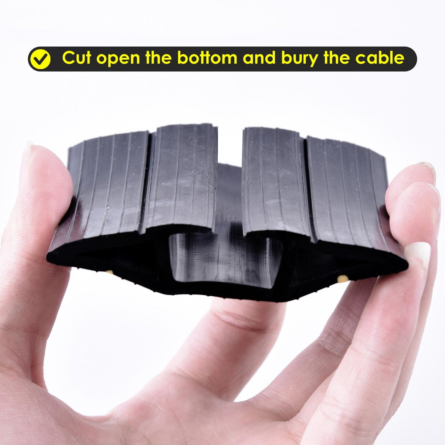 3-Channel Rubber Cord Protector