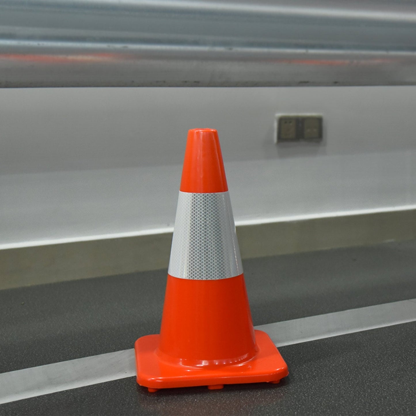 Solid Orange Economy Traffic Cones