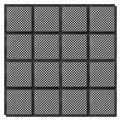 8 PCS Assemble to 21 SQFT Anti fatigue Interlocking Drainage Mat Modular for Kitchen Floor , Entrance, Workplace