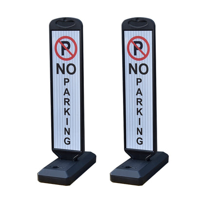 Vertical Panel with Pedestrian Cross Sign,Valet Parking,No Parking,ADA Sign