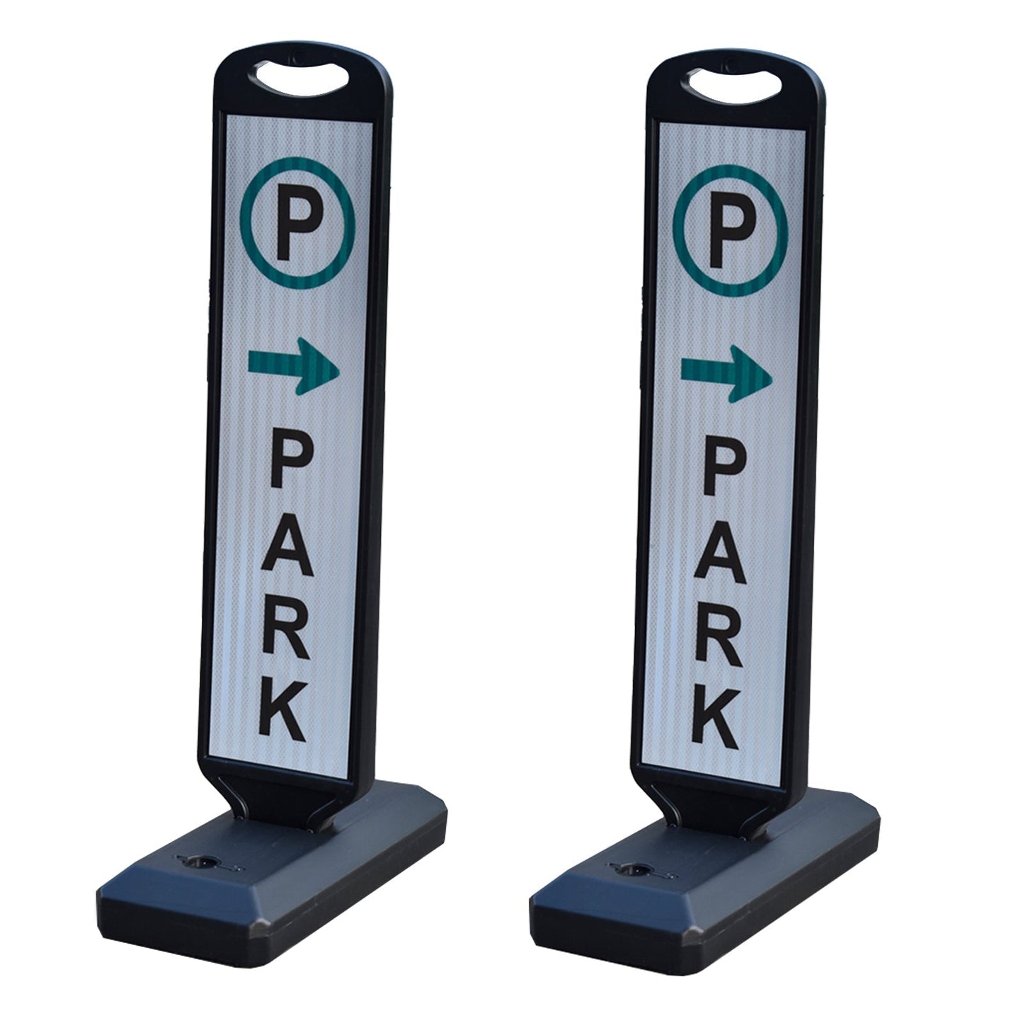 2-Pack 110 cm Double-Sided Reflective Parking Signs