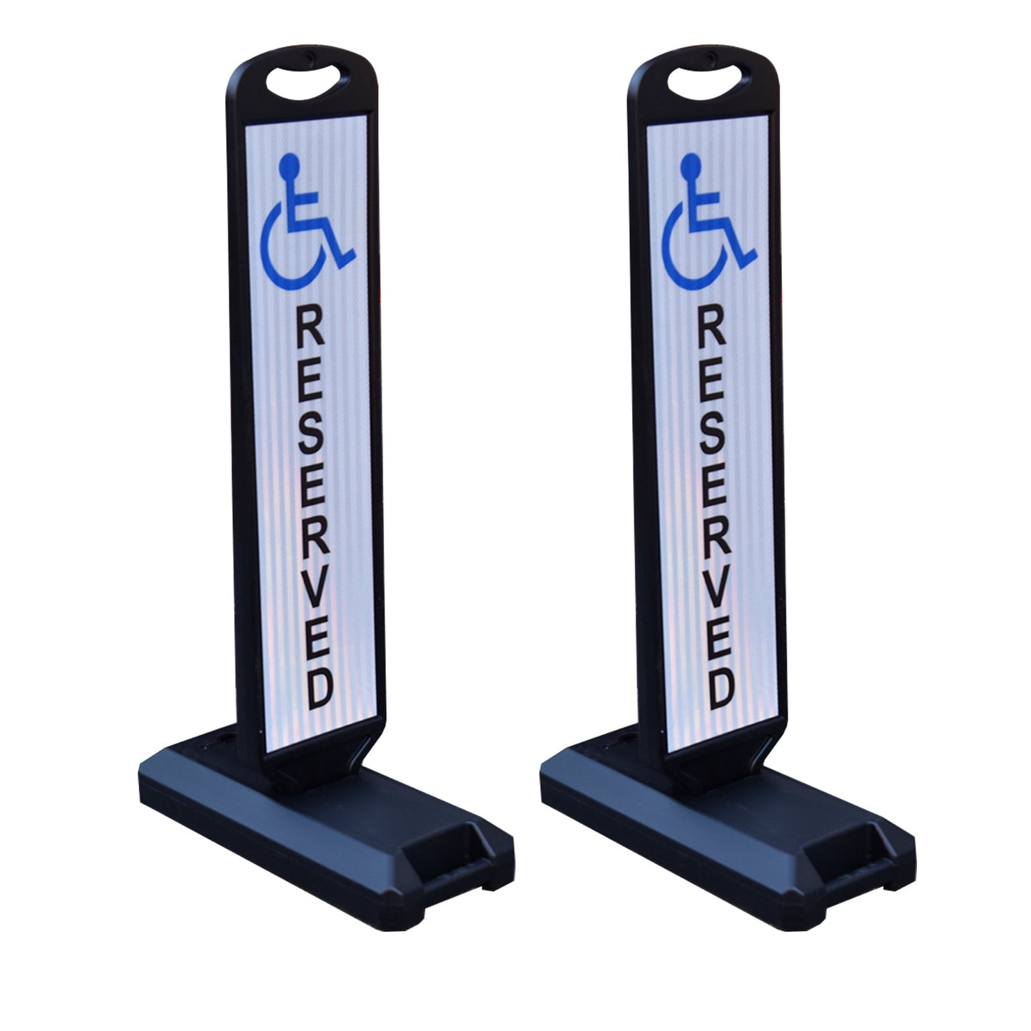 Vertical Panel with Pedestrian Cross Sign,Valet Parking,No Parking,ADA Sign