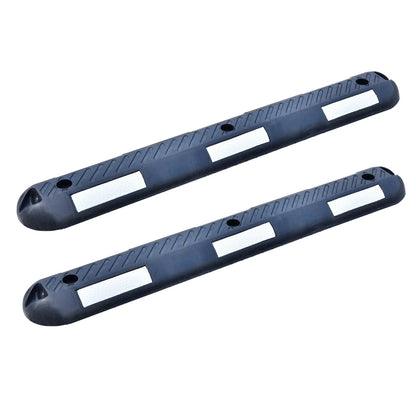 2PCS Bicyle Lane Separator Black/White