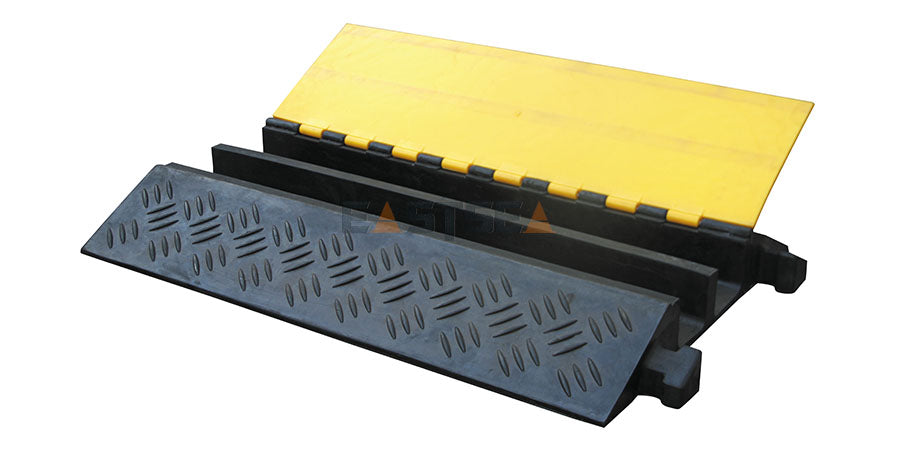 Heavy Duty Cable Protector Ramp with 1, 2, 3 & 5 Channel Options for Cable and Hose Protection