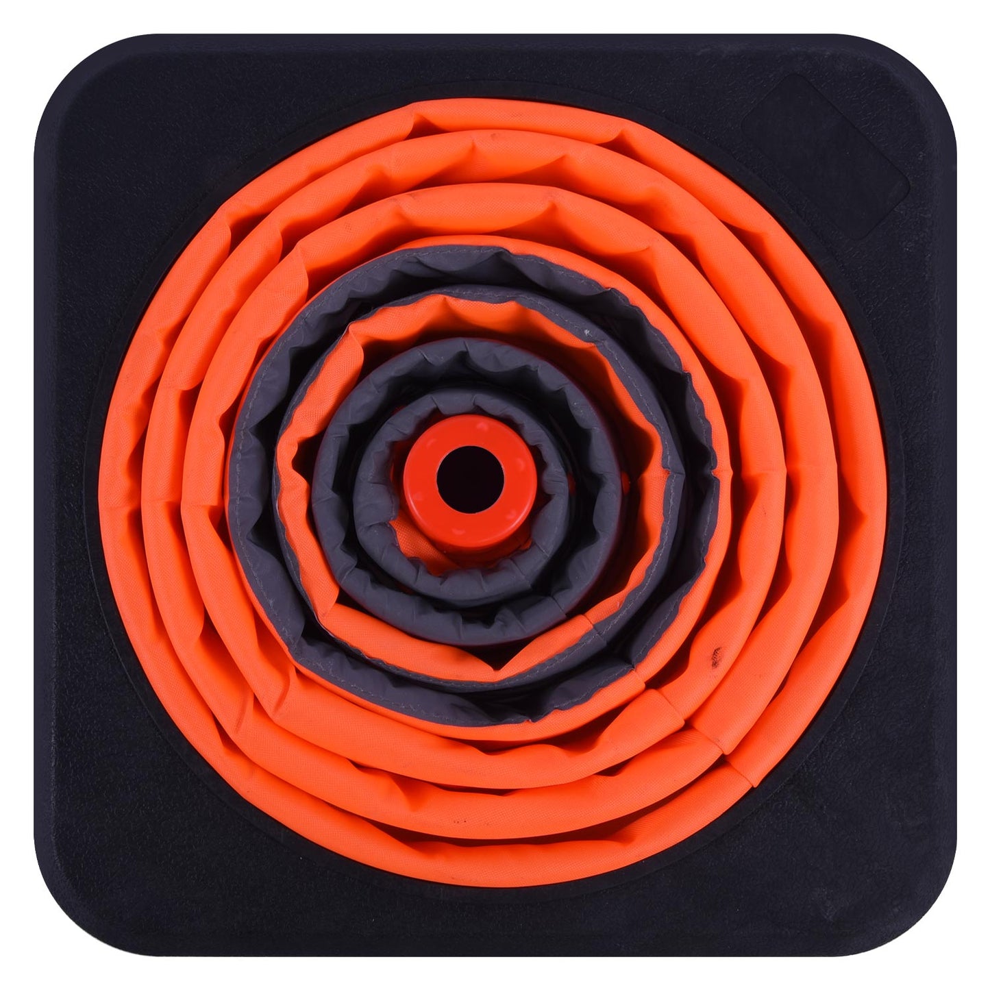 4-Pack 70 cm Collapsible Traffic Cones with Black Base
