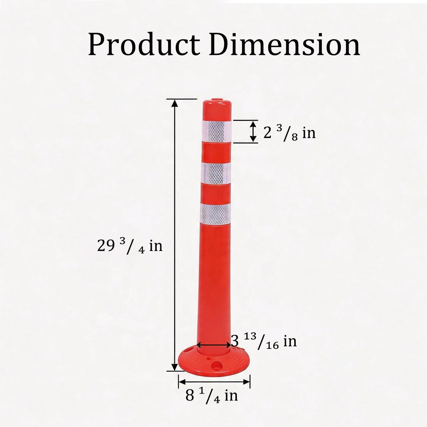 4-Pack PU Flexible Posts, 75 cm