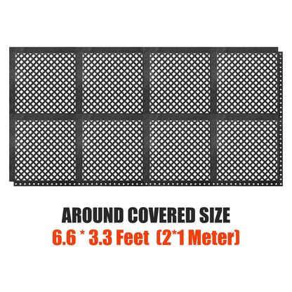 8-Pack Anti-Fatigue Interlocking Drainage Mats, 21 sq ft