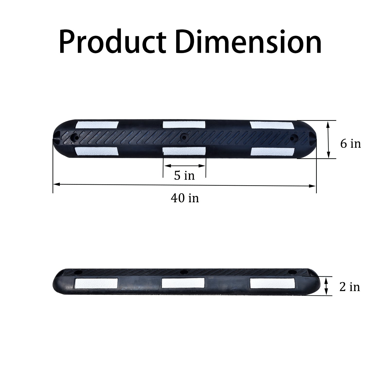 Bicycle Lane Separator - side angle