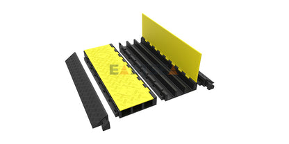 Système de protection de câbles AMS – rampe robuste emboîtable pour la protection des câbles et tuyaux en zones à fort trafic