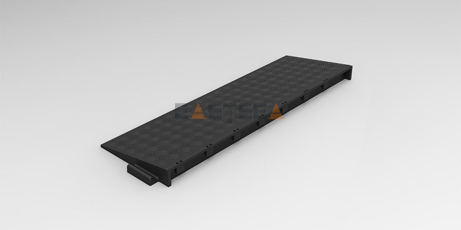 Système de protection de câbles AMS – rampe robuste emboîtable pour la protection des câbles et tuyaux en zones à fort trafic