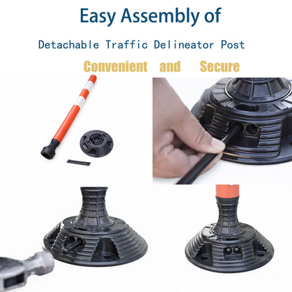 Flexible SpingBack Surface Mount Delineator Post