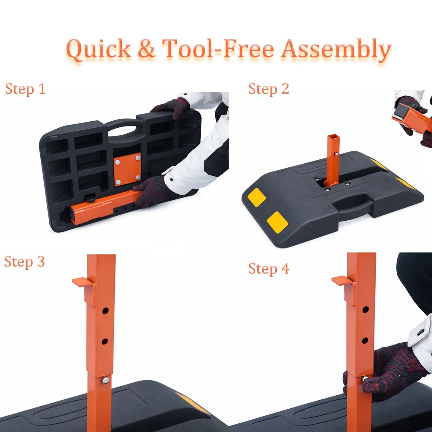 58 cm Portable Roll-Up Sign Stand with Rubber Base