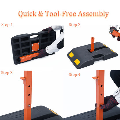 58 cm Portable Roll-Up Sign Stand with Rubber Base
