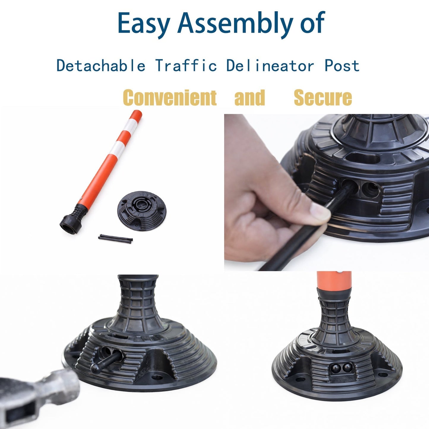 Flexible Surface-Mount Delineator Post