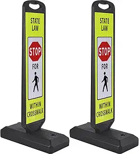 2-Pack 110 cm Double-Sided Reflective Parking Signs