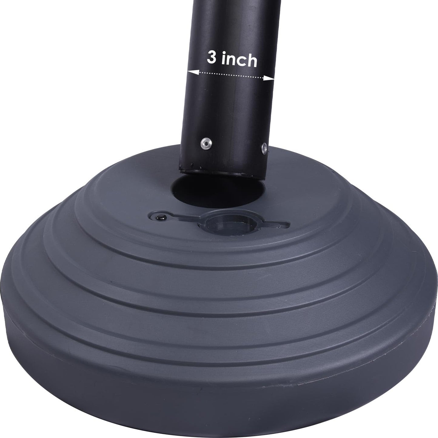 Plastic Retractable Stanchion with 10 ft Black Belt