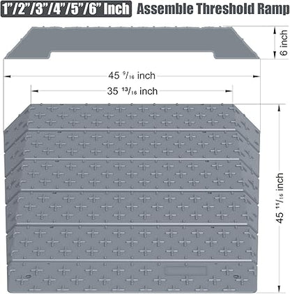Adjustable Threshold Ramp, 2.5-15 cm Height