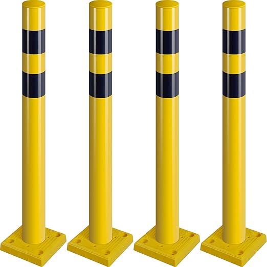 Spring-Back Safety Bollard, 4-Pack