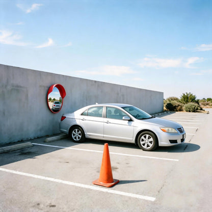 Wall-Mounted Convex Traffic Mirror, 45–80 cm