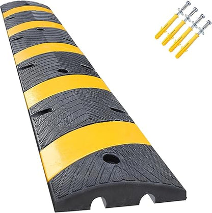 Heavy-Duty Rubber Speed Bump Hump