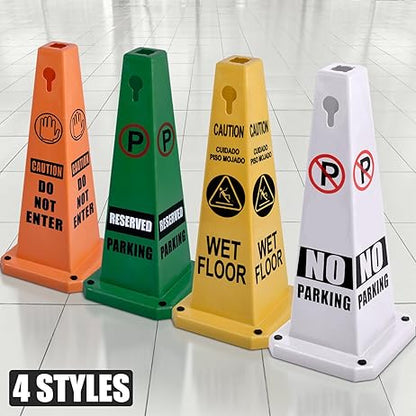 27Inch Caution Safety Cone - close-up detail