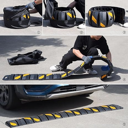 180 cm Roll-Up Speed Bump with Installation Kit