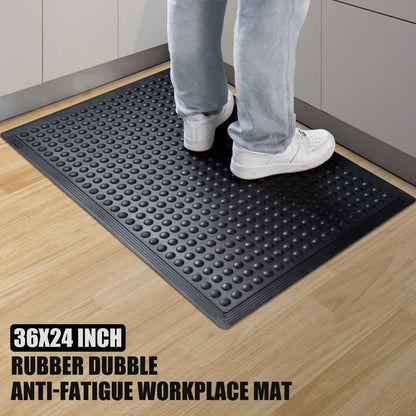Rubber Bubble Anti-Fatigue Workplace Mat