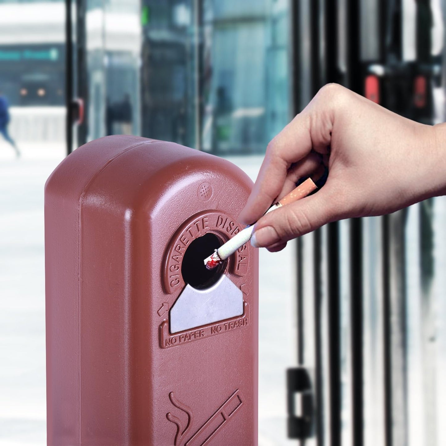 Outdoor Ashtray Cigarette Butt Receptacle