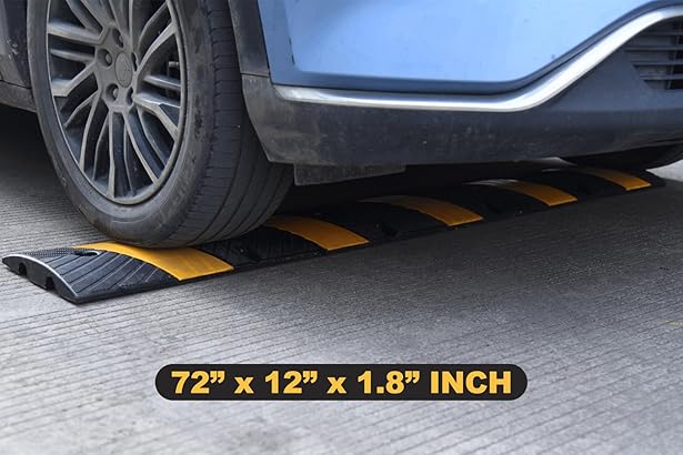 Heavy Duty Rubber Speed Bump Hump