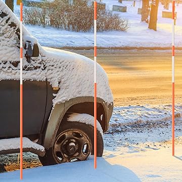 50-Pack Fiberglass Snow Stakes, 117 cm