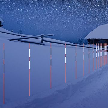 50-Pack Fiberglass Snow Stakes, 117 cm
