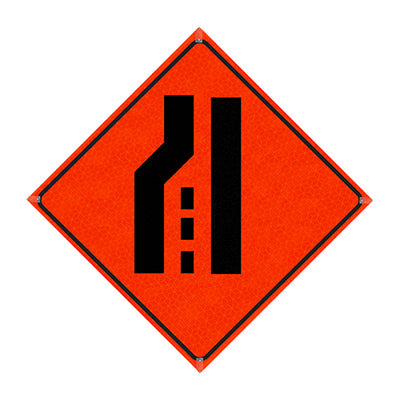 36 in Reflective Orange Vinyl Roll-Up Sign