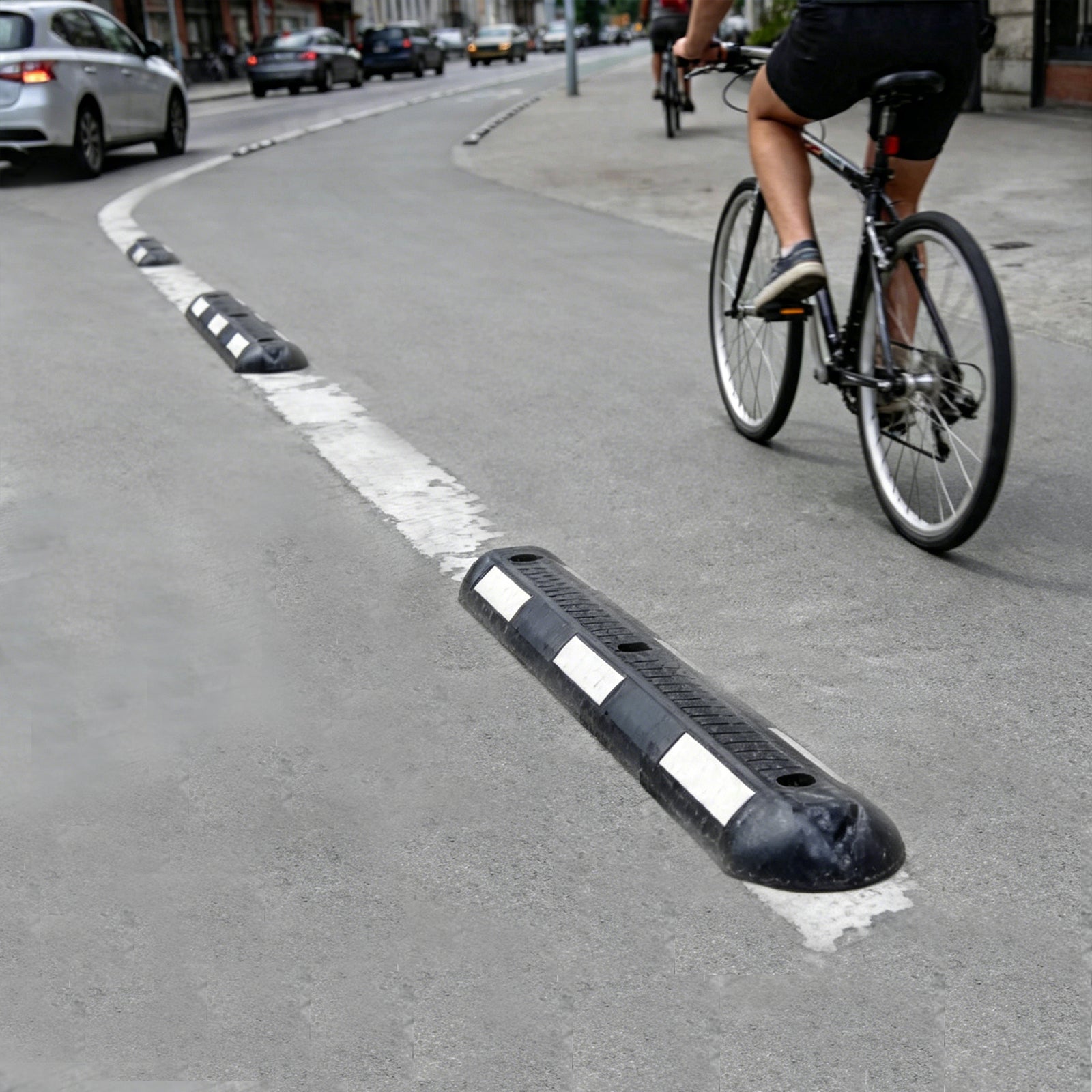 Bicycle Lane Separator - with accessories