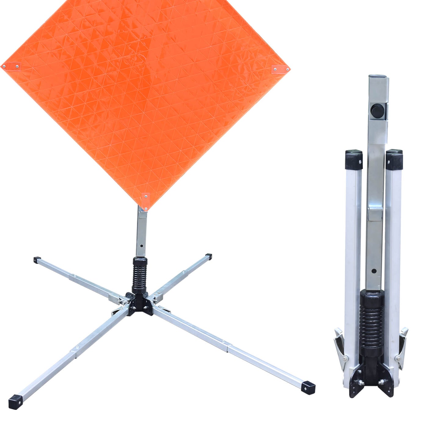Heavy-Duty Metal Roll-Up Sign Stand