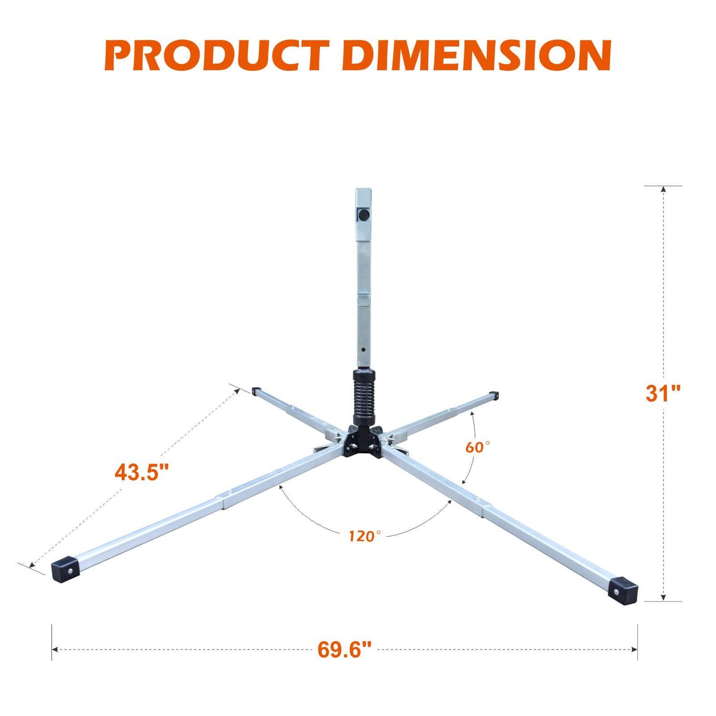 Heavy-Duty Metal Roll-Up Sign Stand