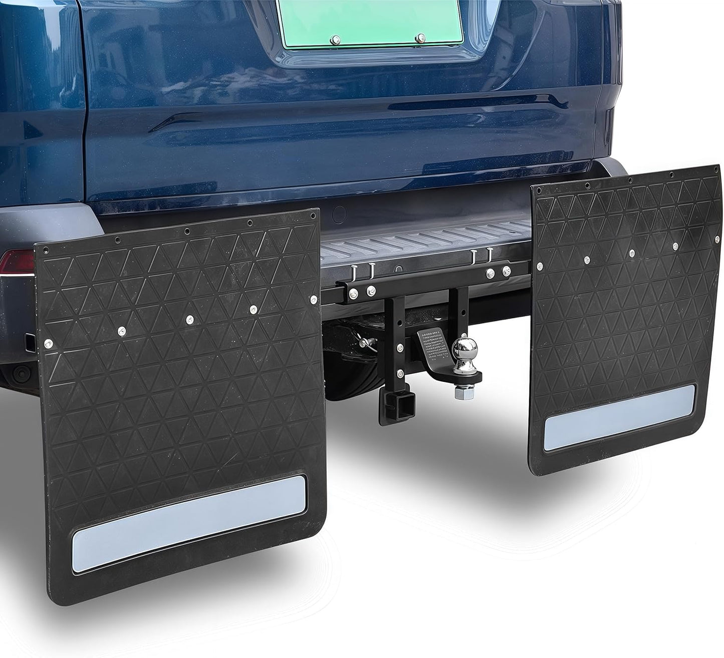 2-Pack Adjustable Hitch Mud Flaps for Trucks and Trailers