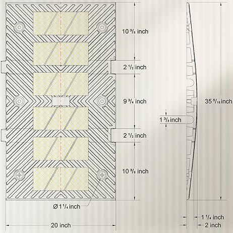 91 cm Rubber Speed Hump