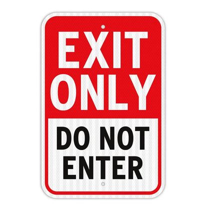 Exit Only / Do Not Enter Sign