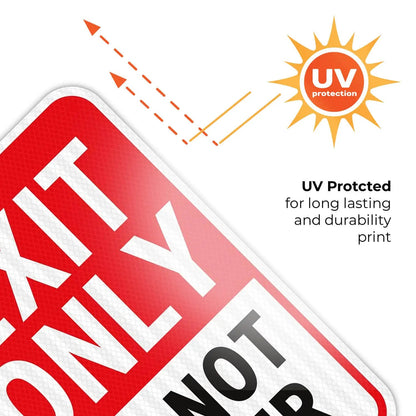 Exit Only / Do Not Enter Sign