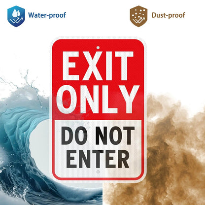 Exit Only / Do Not Enter Sign