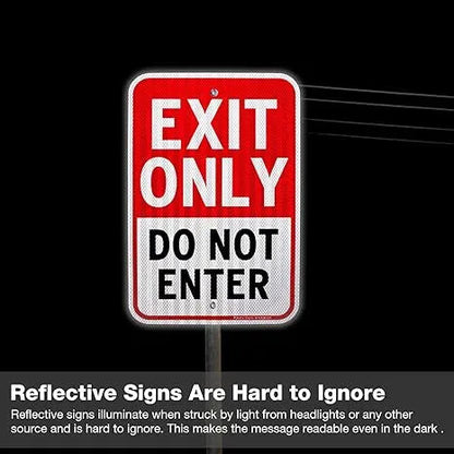 Exit Only / Do Not Enter Sign
